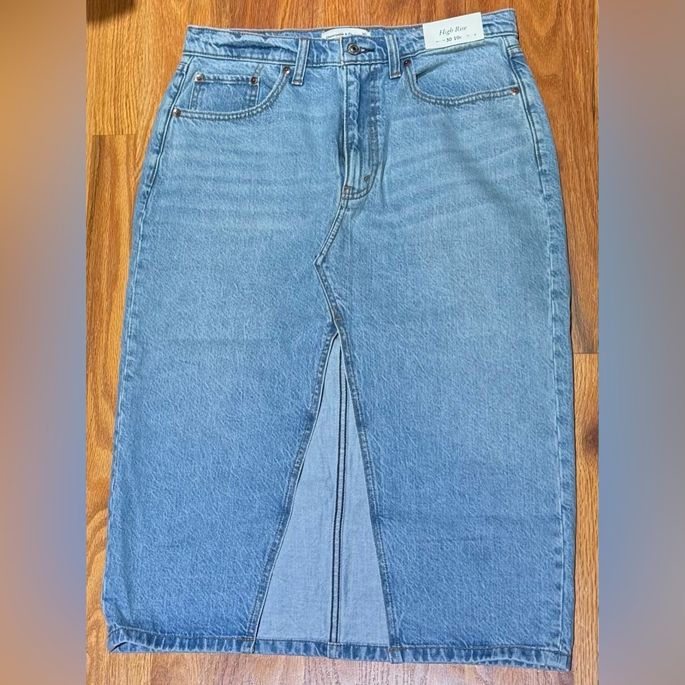 Denim Midi Skirt